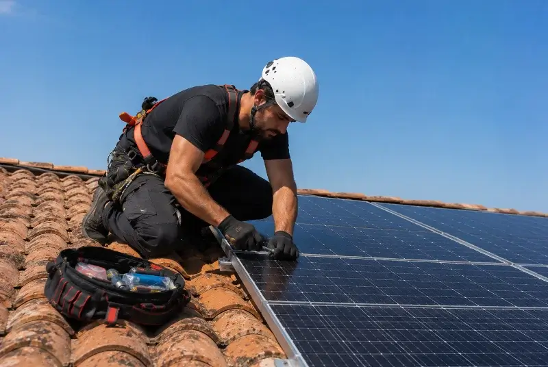 Maintenance et monitoring de panneaux solaires à Rom